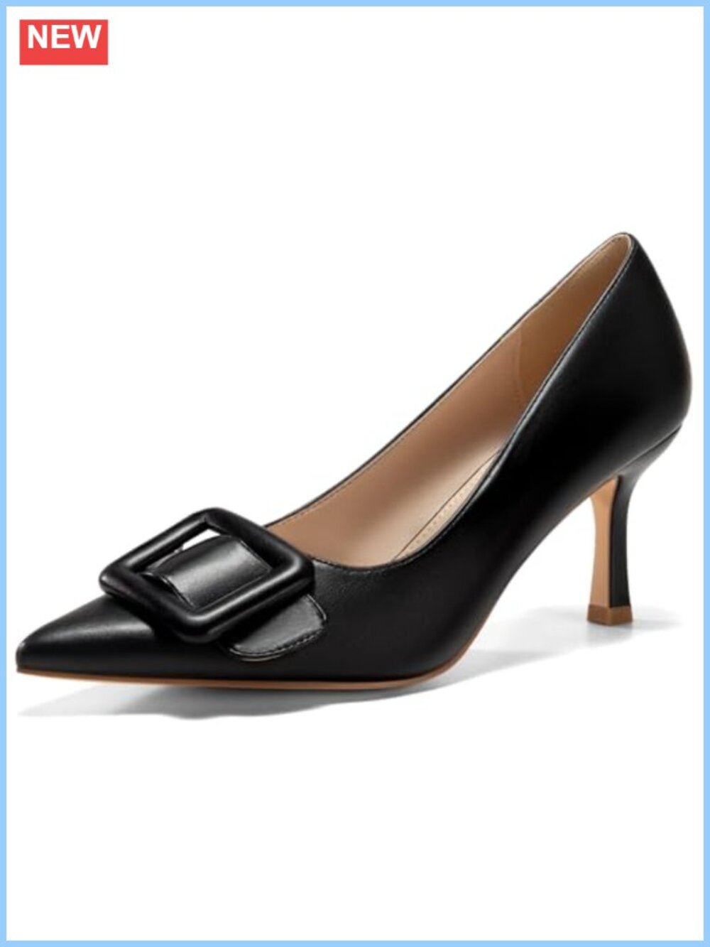 Coutgo Women's Closed Pointed Toe Pumps Stiletto High Heels Wedding Party Dress